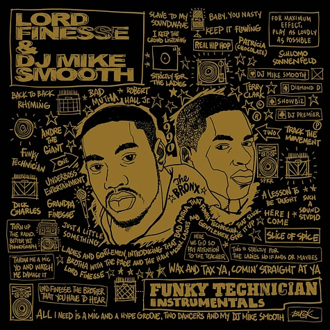 Lord Finesse & DJ Mike Smooth - Funky Technician Instrumentals Black Vinyl Edition