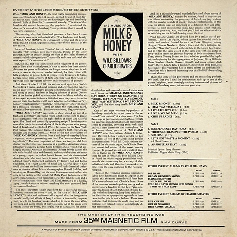 Wild Bill Davies & Charlie Shavers - Milk & Honey