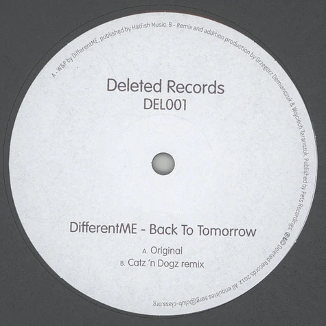 Differentme - Back To Tomorrow