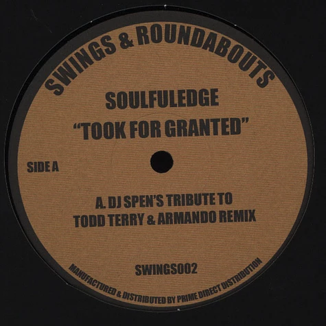 Soulfuledge - Took For Granted