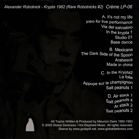 Alexander Robotnick - Krypta 1982 (Rare Robotnicks Part 2)