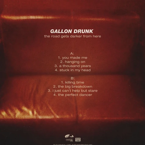 Gallon Drunk - The Road Gets Darker From Here