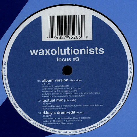 Waxolutionists - Focus #3