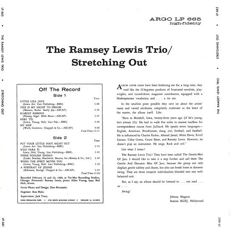 The Ramsey Lewis Trio - Stretching Out