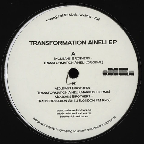 Molisans Brothers - Transformation Aineli EP