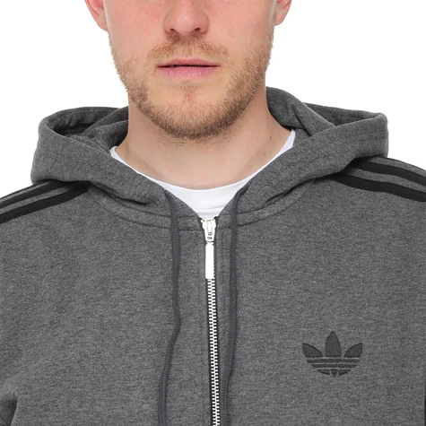 adidas - Casual Flock Zip-Up Hoodie