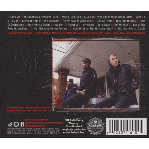 Machine Gun Kelly - Lace Up Deluxe Version - CD - 2012 - US - Original