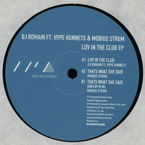 Dj Romain featt. Hype Hunnets & Mobius S. - Luv In The Club EP