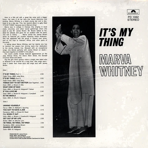 Marva Whitney - It's my thing