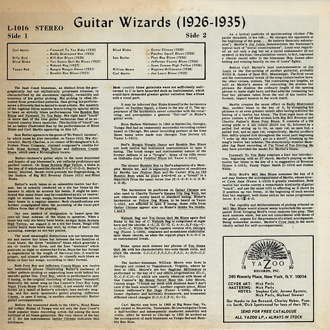 V.A. - Guitar Wizards 1926 - 1935