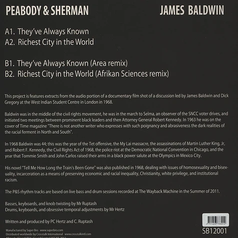 Peabody & Sherman - James Baldwin EP