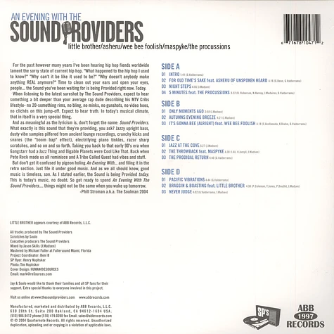 Sound Providers - An Evening With The Sound Providers Colored Vinyl Edition