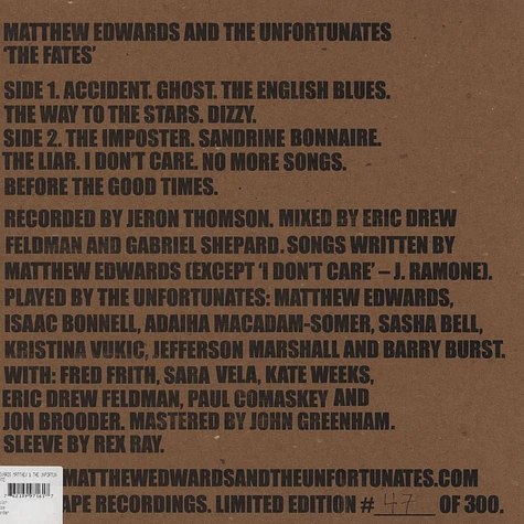 Matthew Edwards & The Unfortunates - Fate