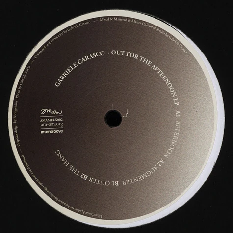 Gabriele Carasco - Out For The Afternoon EP