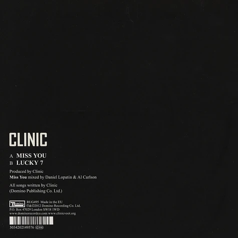 Clinic - Miss You