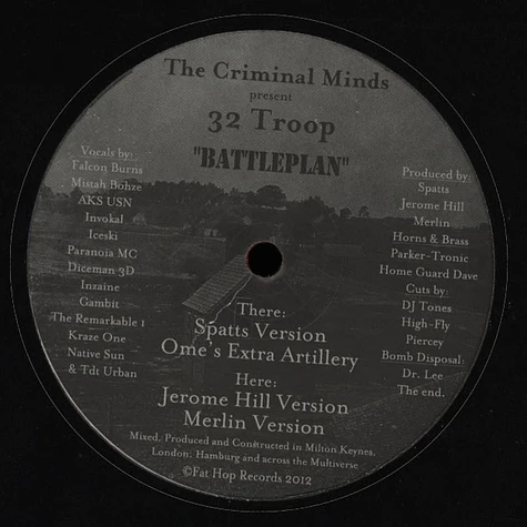 Criminal Minds present 32 Troop - Battleplan