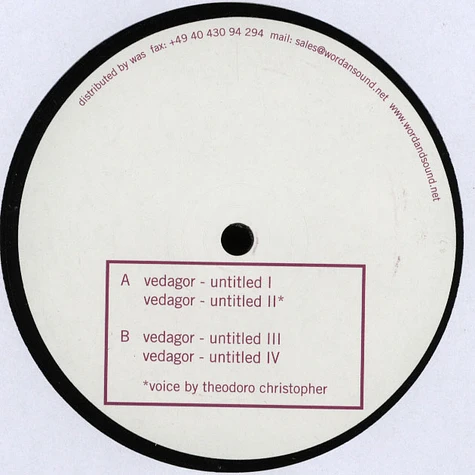 Vedagor - Untitled EP
