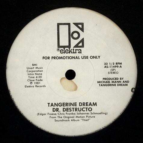 Tangerine Dream - Dr. Destructo