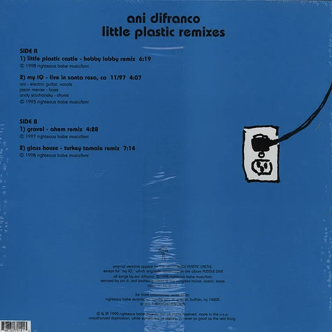Ani Difranco - Little Plastic Remixes