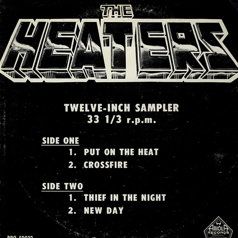 The Heaters - Promo Sampler