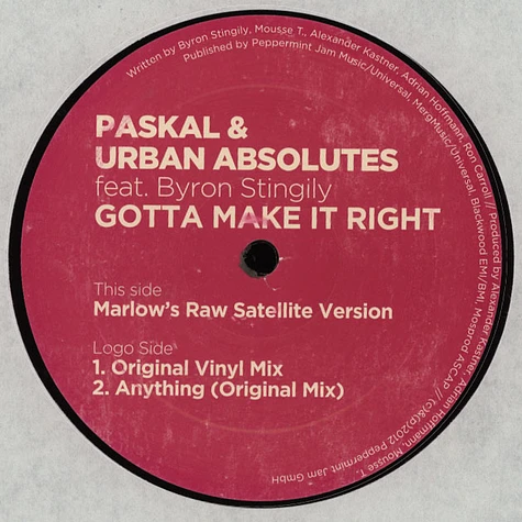 Paskal & Urban Absolutes feat.Byron - Gotta Make It Right