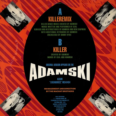 Adamski - Killer