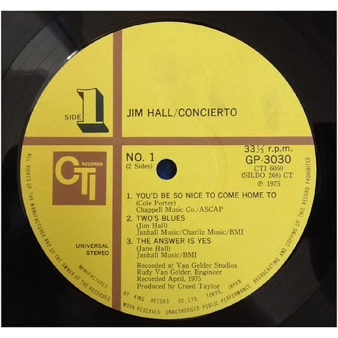 Jim Hall - Concierto