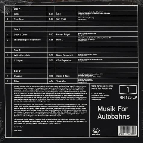 Gerd Janson presents - Musik For Autobahns Volume 1