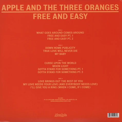 Apple And The Three Oranges - Free And Easy (Complete Works 1970-75)