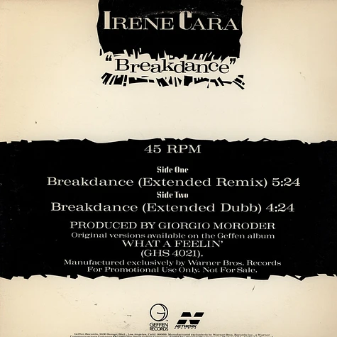 Irene Cara - Breakdance