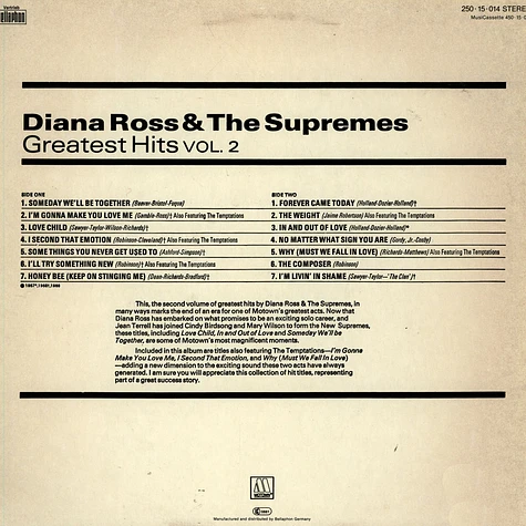 Diana Ross & The Supremes - Greatest Hits Volume II