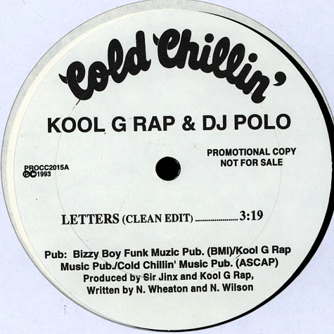 Kool G Rap & D.J. Polo - Letters