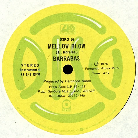 Barrabas - Mellow Blow