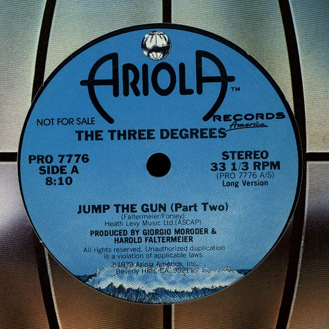 The Three Degrees - Jump The Gun