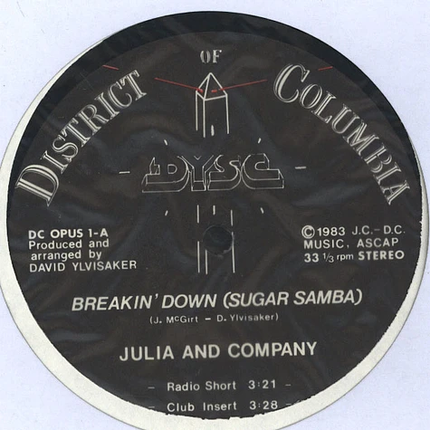 Julia And Company - Breakin' Down (Sugar Samba)