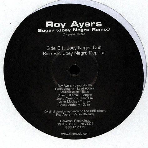 Roy Ayers - Sugar (Joey Negro Remix)