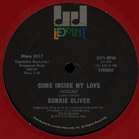 Bonnie Oliver - Come Inside My Love