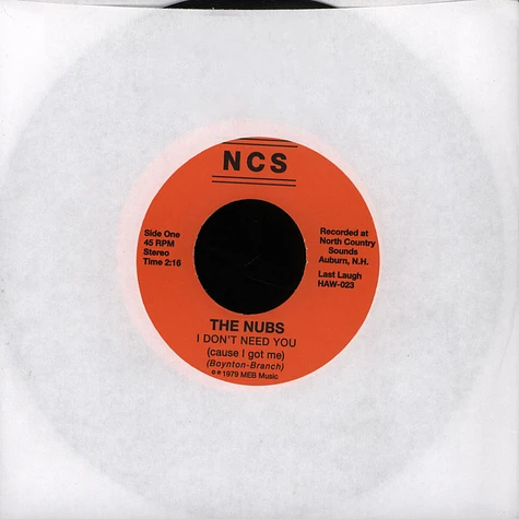 The Nubs - I Don't Need You (Cause I Got Me)