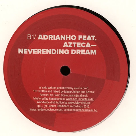 Valeria Croft / Adrianho - Neverending Dream EP