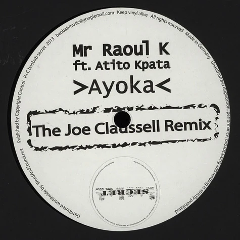 Mr Raoul K - Ayoka Joe Claussell Remix