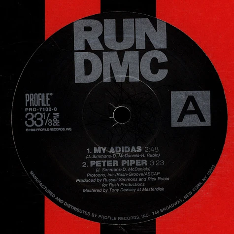 Run DMC - My Adidas / Peter Piper