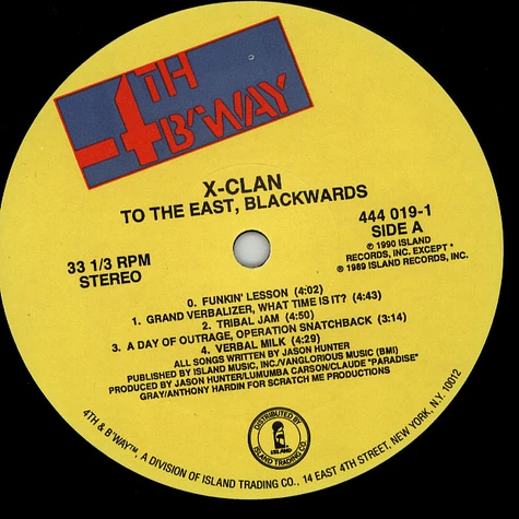 X Clan - To The East, Blackwards