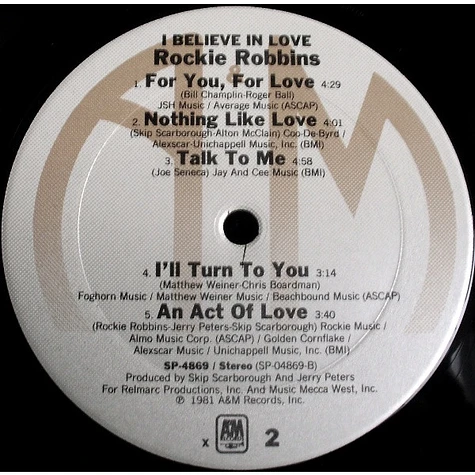 Rockie Robbins - I Believe In Love