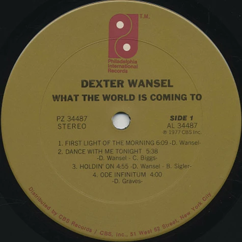 Dexter Wansel - What The World Is Coming To