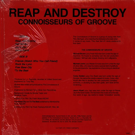 Conniosseurs Of Groove - Reap And Destroy