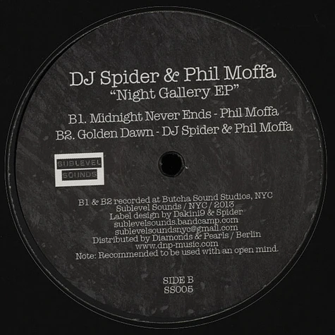 DJ Spider & Phil Moffa - Night Gallery EP