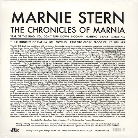 Marnie Stern - The Chronicles Of Marnia