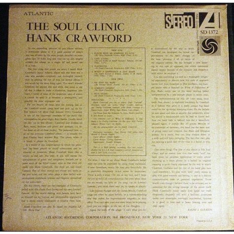 Hank Crawford - The Soul Clinic