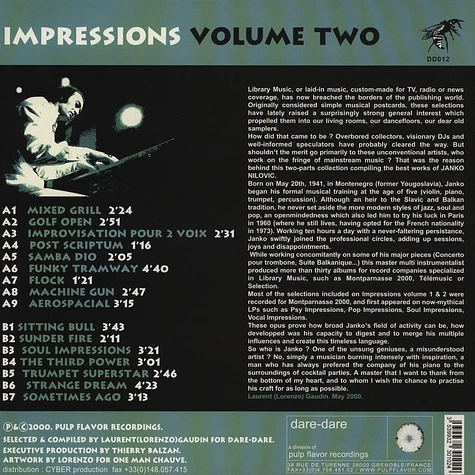 Janko Nilovic - Impressions Volume 2 - The Best Of Janko Nilovic