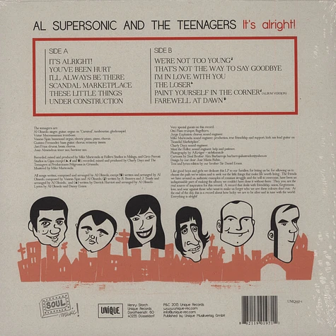 Al Supersonic & The Teenagers - It's Alright